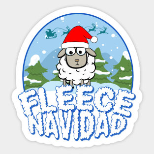 Fleece Navidad Sticker
